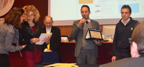 Daniele Cianci alla premiazione dell'Econtent Aword Italy 2012 - sezione eHealth & Environment - Ambulatoriprivati.it